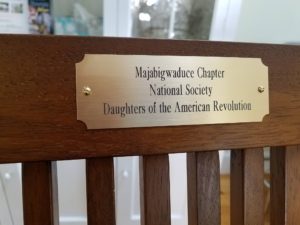 Our chapter donated this chair to Wilson Museum in Castine, Maine