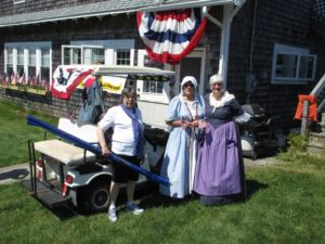 Preparing for 4th of July Parade in Harborside, Maine